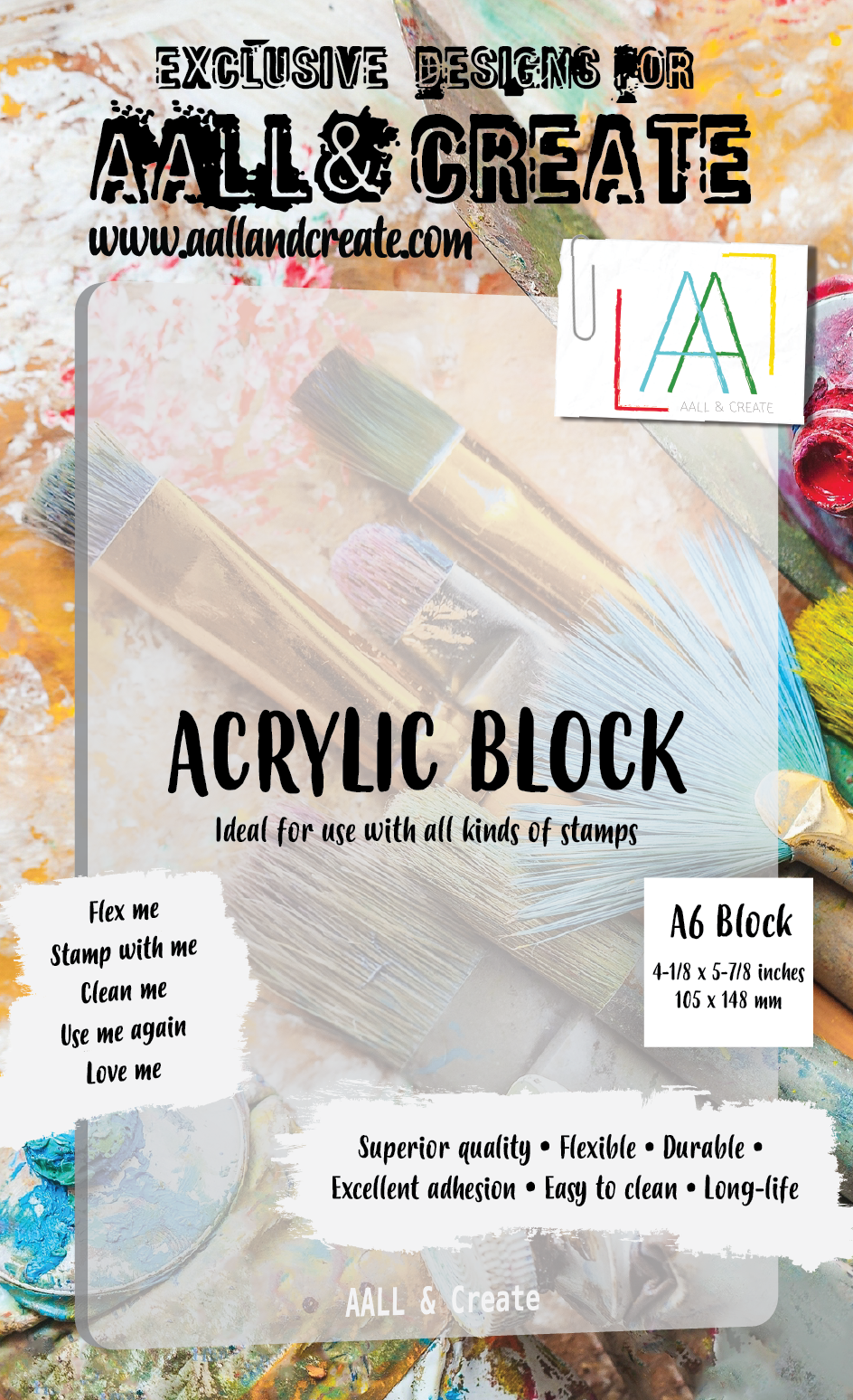 AALL & Create Acrylic Block - A6