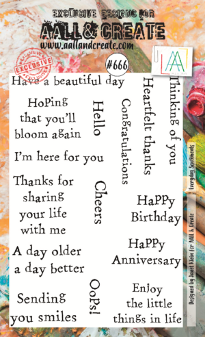 AALL & Create Stamp - A6 - #666