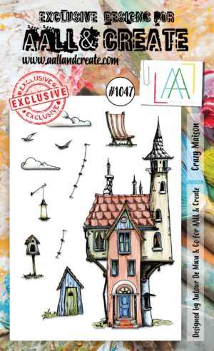 AALL & Create Stamp - A6 - #1047 Crazy Maison