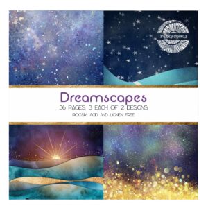 Funky Fossil DREAMSCAPES 8x8 Paper Pad - PA148