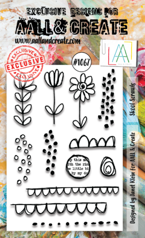 AALL & Create Stamp - A6 - #1067 Skool Scrawls