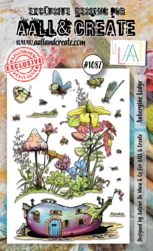 AALL & Create Stamp - A6 - #1087 Aubergine Lodge