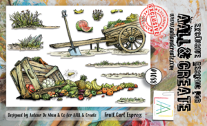 AALL & Create Stamp - A6 - #1088 Fruit Cart Express