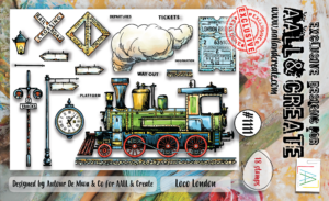 AALL & Create Stamp - A6 - #1111 Loco London
