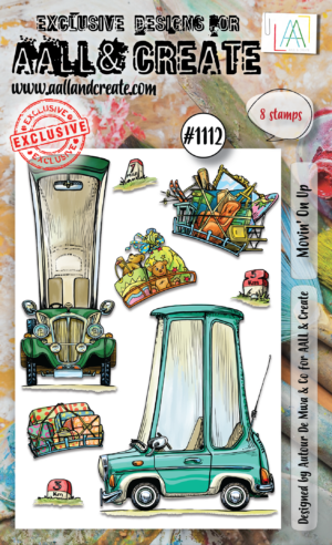 AALL & Create Stamp - A6 - #1112 Movin' On Up