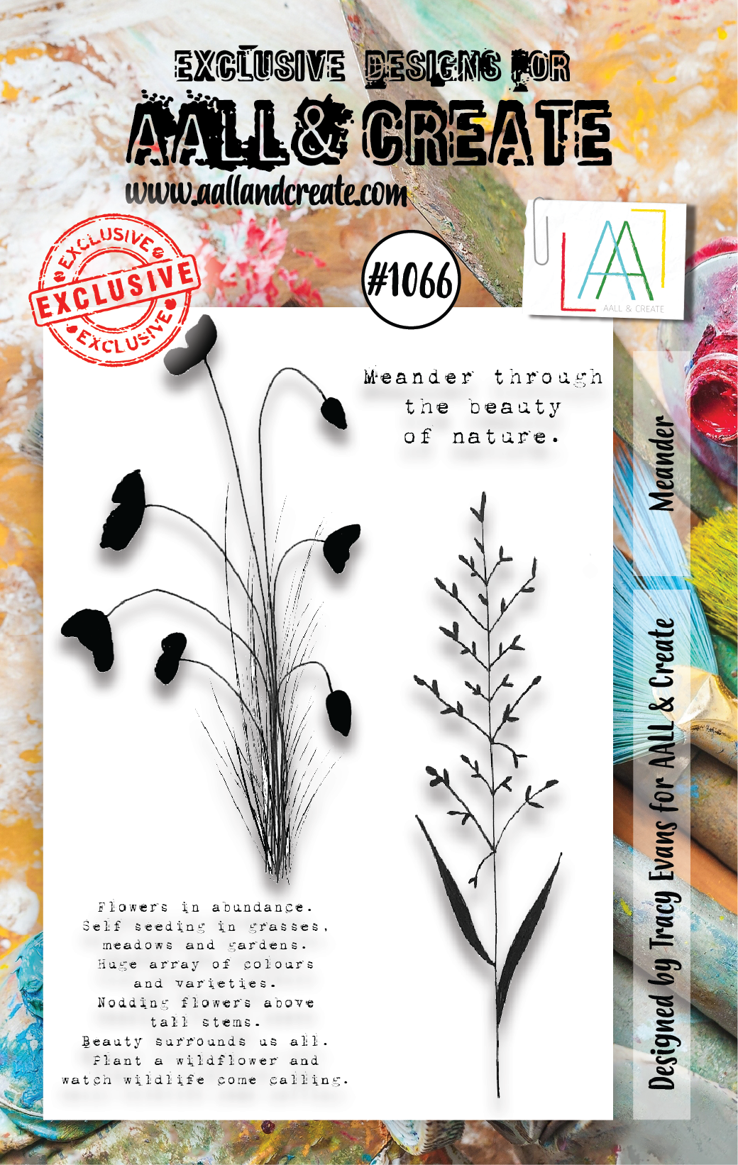 AALL & Create Stamp - A7 - #1066 Meander