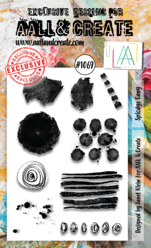 AALL & Create Stamp - A6 - #1069 Splodge Gang