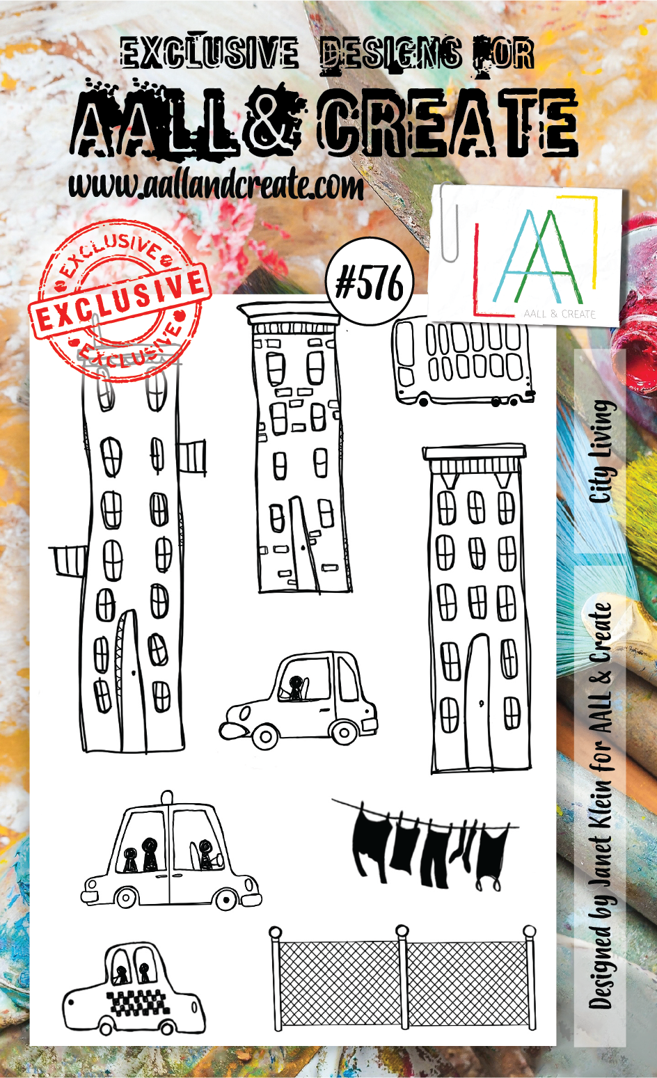 AALL & Create Stamp - A6 - #576 City Living