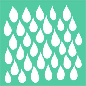 Funky Fossil - Downpour Stencil - ST0801
