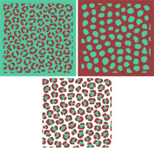 Funky Fossil - Leopard Print 2 layer Stencil - ST240301