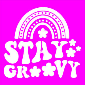 Funky Fossil - Stay Groovy Stencil - ST240318