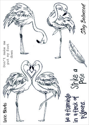 Funky Fossil A5 Stamp: Strike a Pose - CS240341