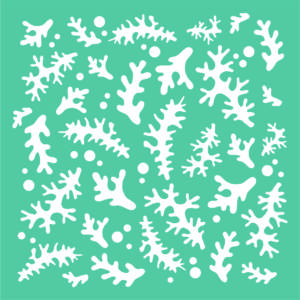 Funky Fossil - Seaweed Stencil - ST240317