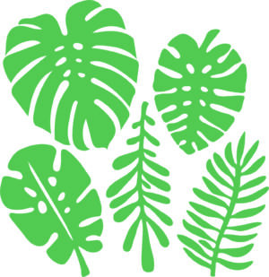 Funky Fossil TROPICAL LEAVES Die Set - PA190