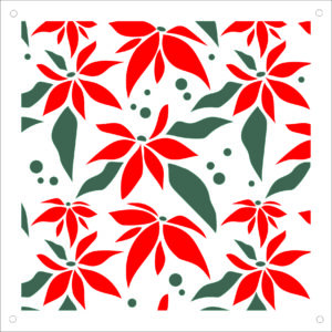 Funky Fossil - Playful Poinsettia 2 Layer Stencil - ST240330
