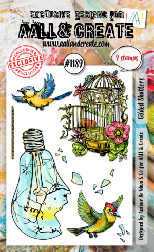 AALL & Create Stamp - A6 - #1189 Gilded Shatters
