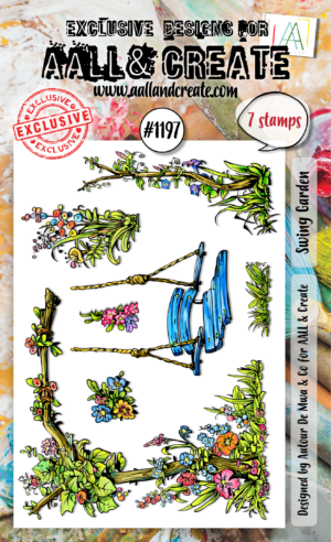 AALL & Create Stamp - A6 - #1197 Swing Garden