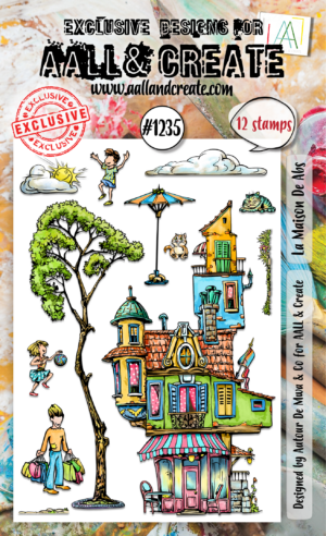 AALL & Create Stamp - A6 - #1235 La Maison De Abs