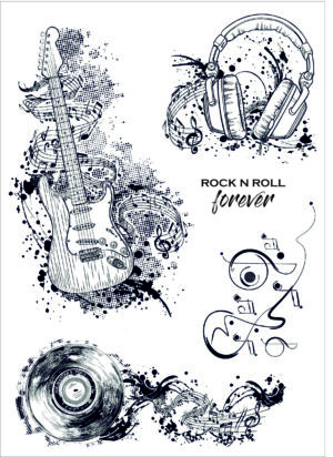 Funky Fossil A5 Stamp: Rock and Roll - CS240306