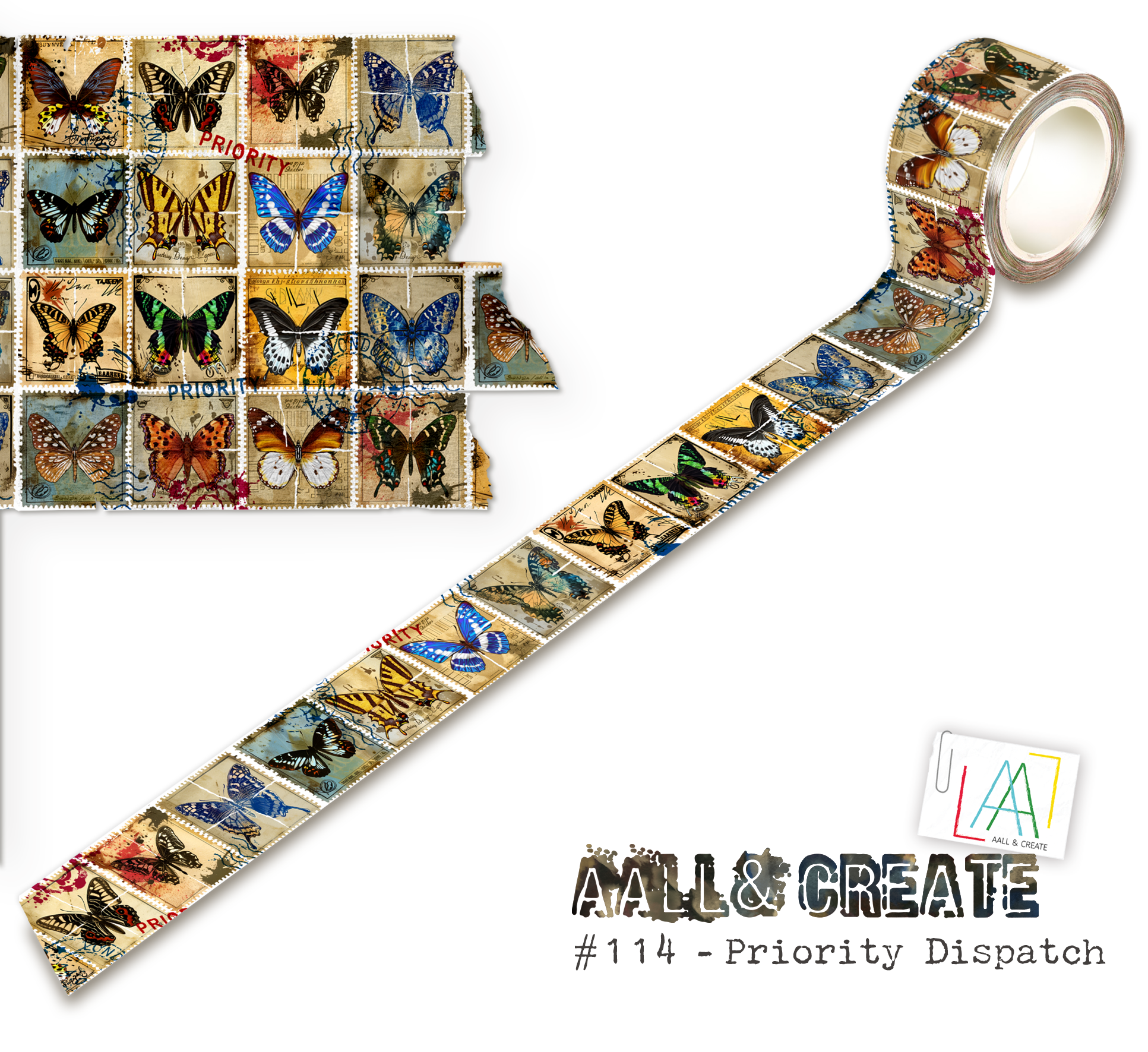 AALL & Create Washi Tape - #114 Priority Dispatch (Layer-It-Up)