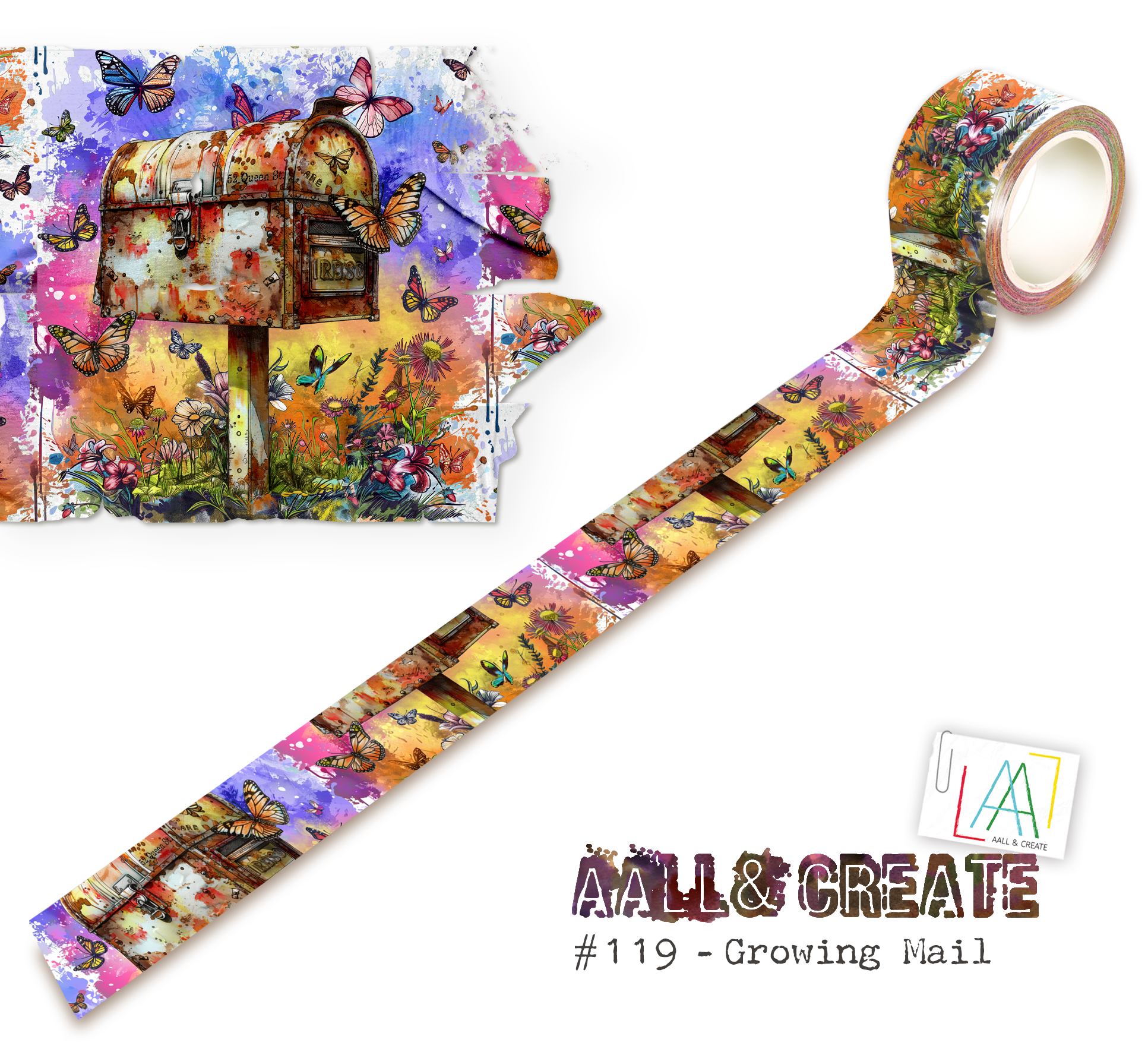 AALL & Create Washi Tape - #119 Growing Mail (Layer-It-Up)