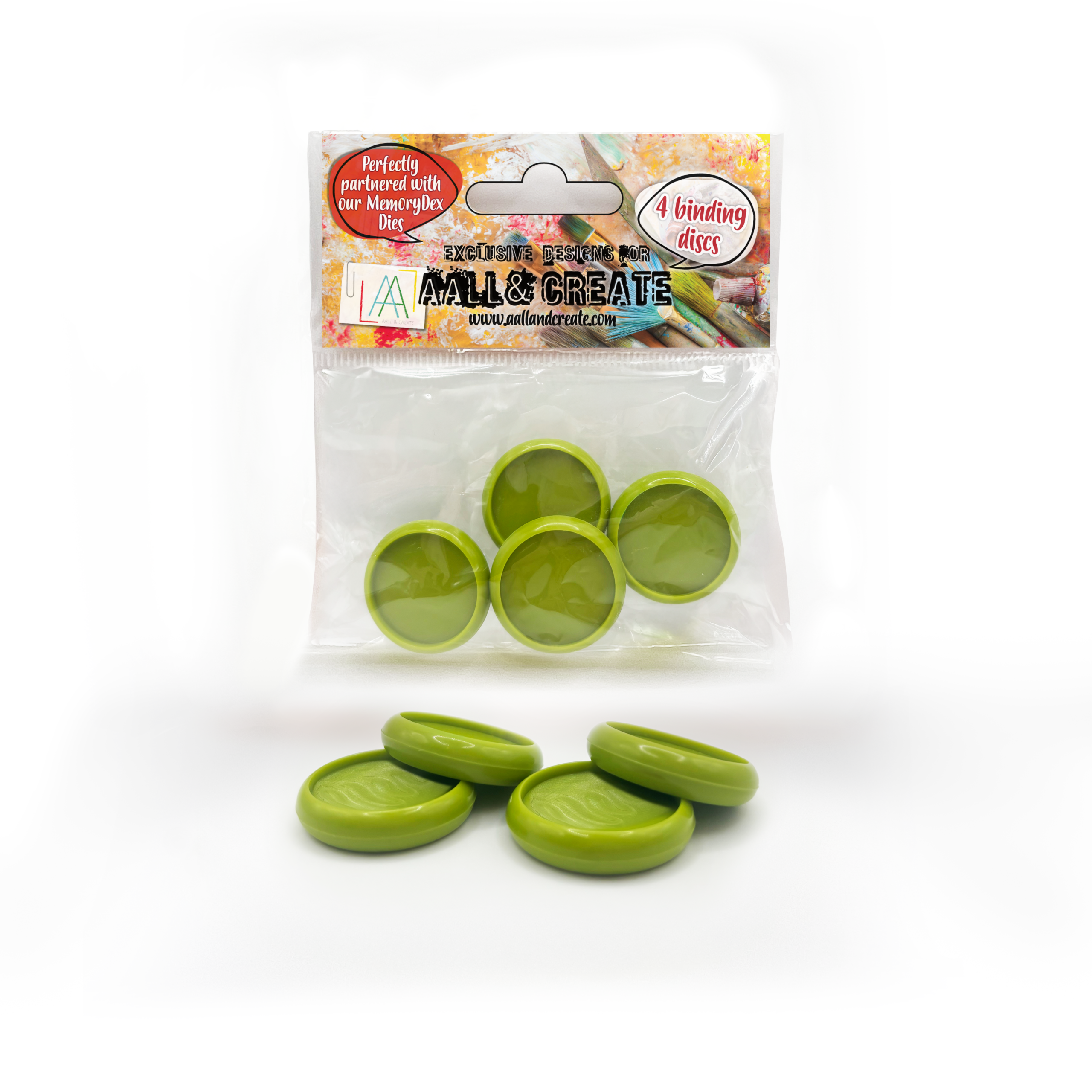 AALL & Create Binding Discs - OLIVE GREEN