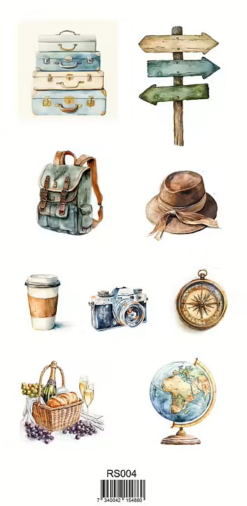 Reprint Hobby JOURNEY 12x12 Paper Pack + Cardstock + Stickers - (NO WHOLESALE) - Image 2