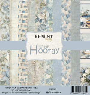 Reprint Hobby HIP HIP HOORAY 12x12 Paper Pack - (NO WHOLESALE)