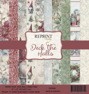 Reprint Hobby DECK THE HALLS 12x12 Paper Pack - (NO WHOLESALE)