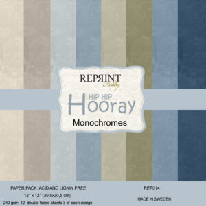 Reprint Hobby HIP HIP HOORAY 12x12 Cardstock Paper Pack - (NO WHOLESALE)