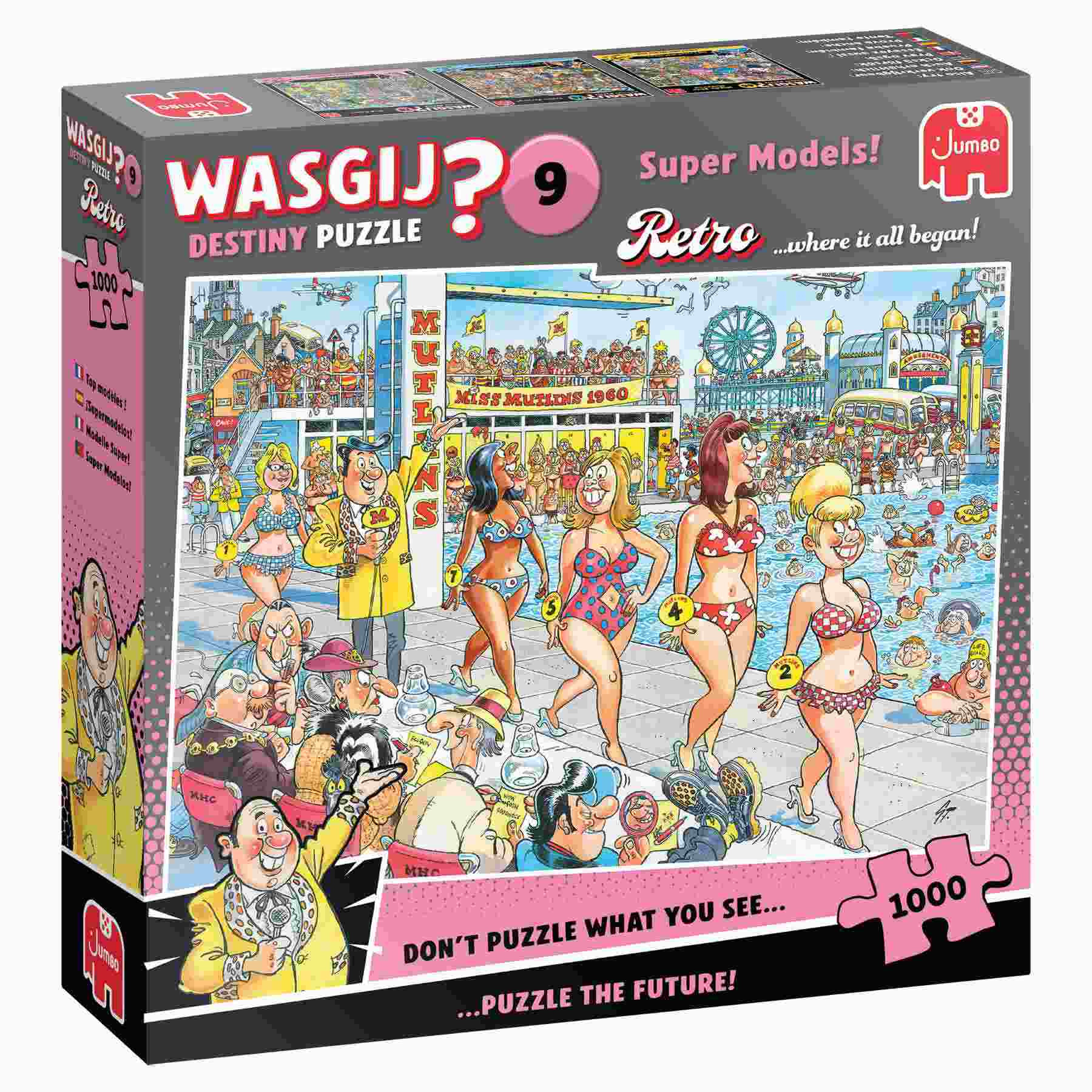 WASGIJ Puzzle: Retro Destiny 9 - Super Models (1000 Pieces)