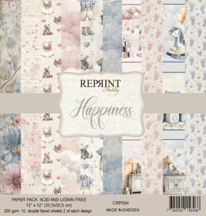 Reprint Hobby HAPPINESS 12x12 Paper Pack - (NO WHOLESALE)