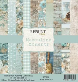 Reprint Hobby MASCULINE MOMENTS 12x12 Paper Pack - (NO WHOLESALE)