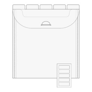 The Organized Option 6x6 Flip Flap Tabbed Divider Pockets - 10pk (TOO-FFP-6x6)
