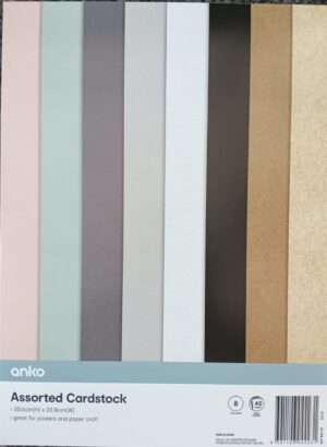 ASSORTED Card Stock Paper pad (40 sheets) - Neutrals A4 - STA4NEUT