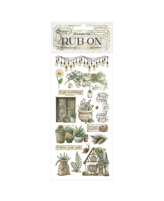 Herbarium Silvae Rub-On 8,33x2,36 Inch Cottage (DFLRB209)