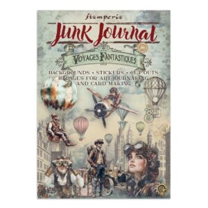 Stamperia "Voyages Fantastiques" Junk Journal Stickers, Backgrounds, Cut-Outs (SBJK05)