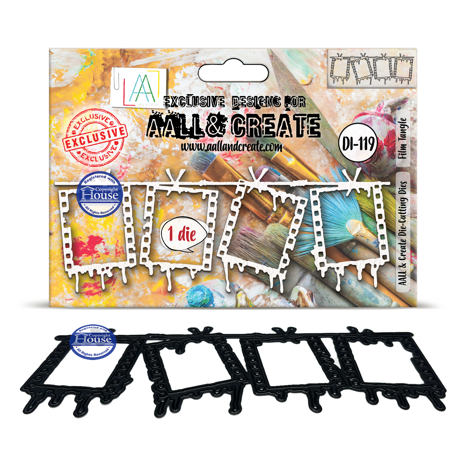 AALL & Create Die-Cutting Die Set - 17x12cm - Through the Lens Film Tangle (AALL-DI-119)