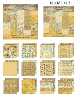 Tim Holtz Palette Collection 12x12 Inch YELLOW (TH94458)