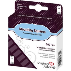 Scrapbook Adhesives Mounting Squares Clear (500pcs) (01602)