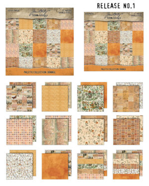 Tim Holtz Palette Collection 12x12 Inch ORANGE (TH94457)