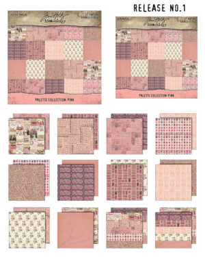 Tim Holtz Palette Collection 12x12 Inch PINK (TH94455)