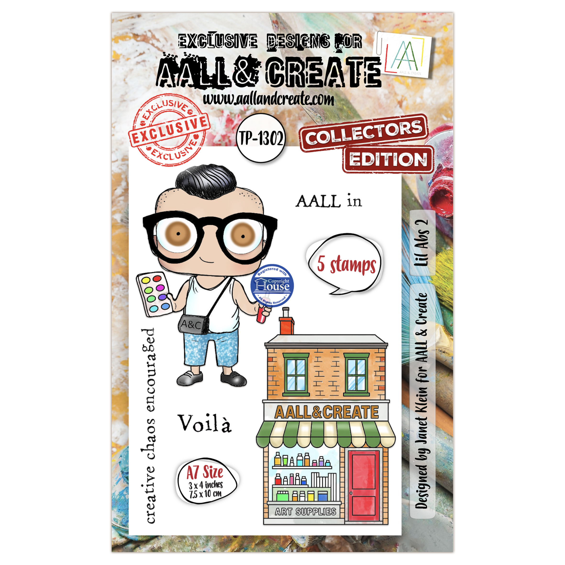 AALL & Create Stamp Sets - A7 - POST & INK Lil Abs 2 (AALL-TP-1302 ...