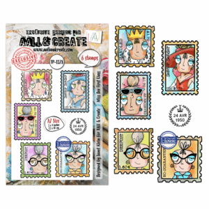 AALL & Create Stamp Sets - A7 - POST & INK Miss Dee First Class (AALL-TP-1378)