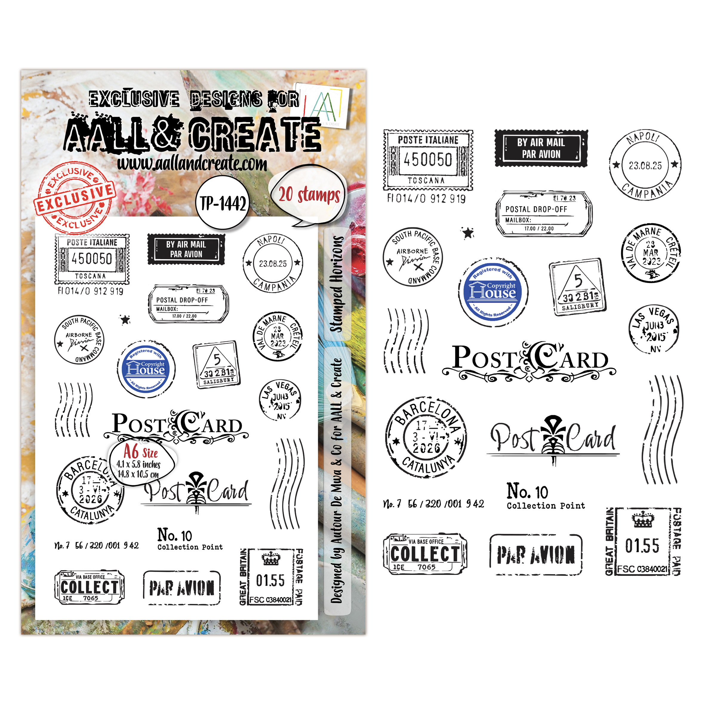 AALL & Create Stamp Sets - A6 - DISPATCH TRANSIT Stamped Horizons (AALL-TP-1442)