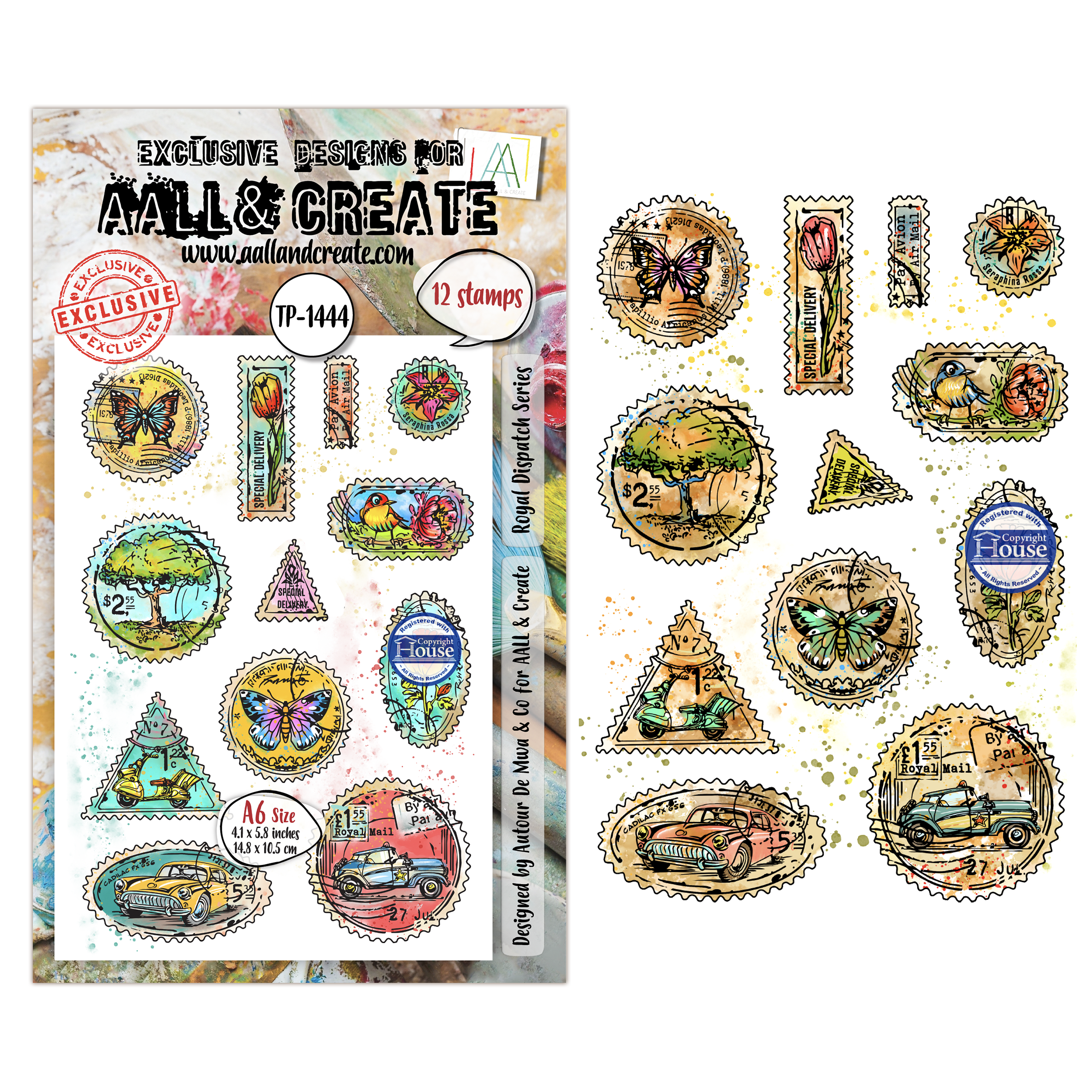 AALL & Create Stamp Sets - A6 - DISPATCH TRANSIT Royal Dispatch Series (AALL-TP-1444)