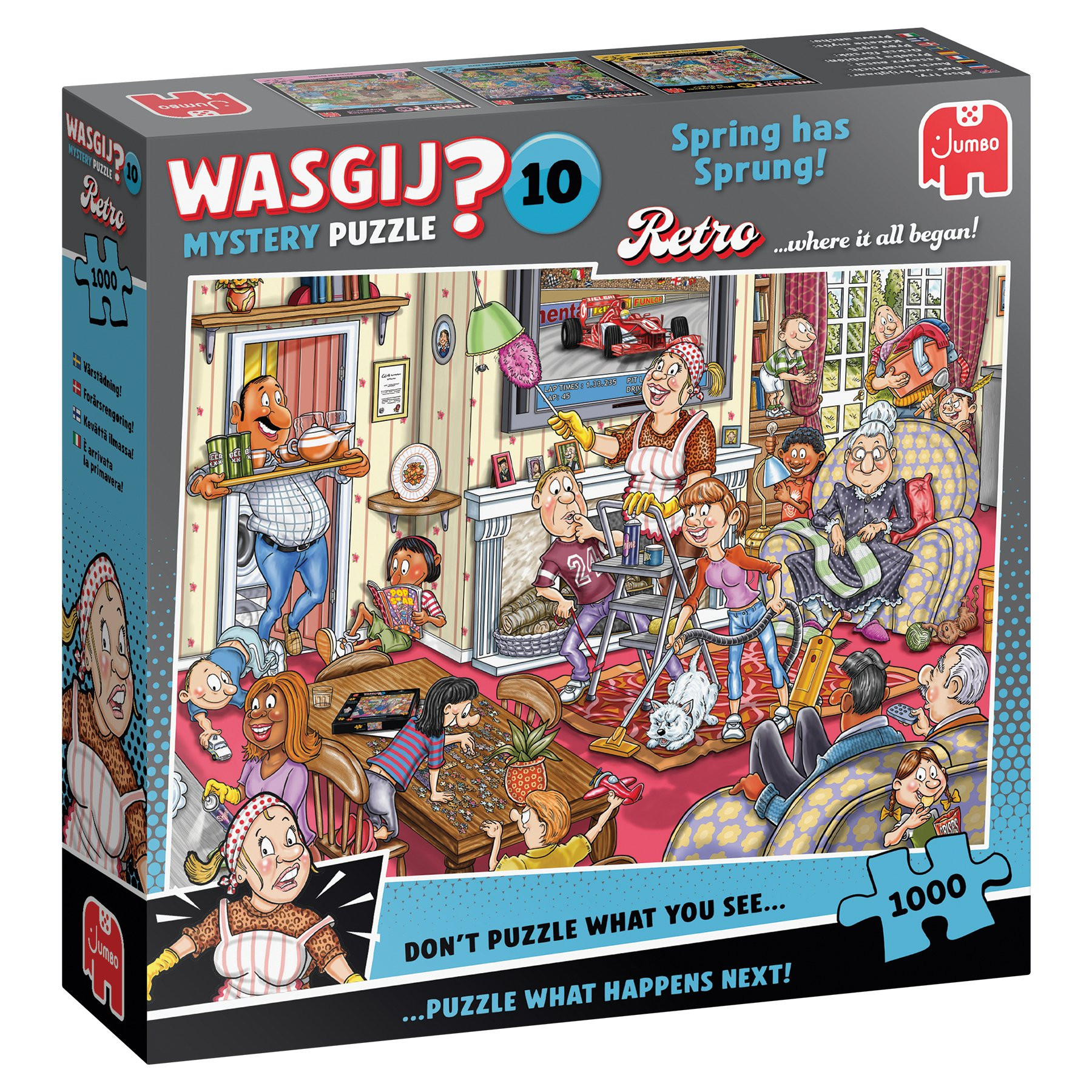 WASGIJ Puzzle: Retro Mystery 10 - Spring has Sprung! (1000 Pieces)
