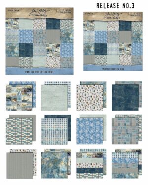 Tim Holtz Palette Collection 8x8 Inch BLUE (TH94477)