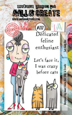 AALL & Create Stamp - A7 - #777 Cat Lady Dee