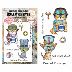 AALL & Create Stamp Sets - A7 - Steam & Wonder Precision Paws (AALL-TP-1373)